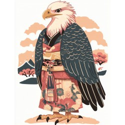 Midjourney Prompt for Ukiyo-e Inspired Cute Character Art