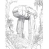 Midjourney Prompt for Geometric Jungle Exploration Coloring Page