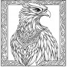 Midjourney Prompt for Celtic Knotwork Character Coloring Page