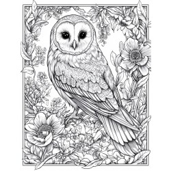 Midjourney Prompt for Art Nouveau Animal Garden Coloring Page