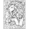 Midjourney Prompt for Art Nouveau Animal Garden Coloring Page