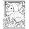 Midjourney Prompt for Art Nouveau Animal Garden Coloring Page