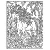 Midjourney Prompt for Art Nouveau Animal Garden Coloring Page