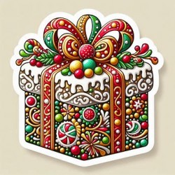 DALL-E Prompt for Christmas stickers