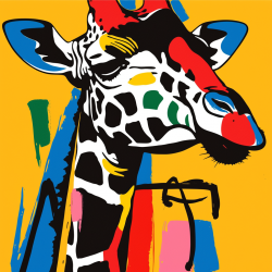 Midjourney Prompt for Bold Pop Art Animal