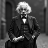 Flux Prompt for Einsteins Playful Vintage Portraits