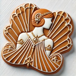 DALL-E Prompt for Glamorous Gingerbread Cookie Design