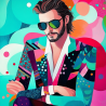 Midjourney Prompt for Vibrant Fashion Illustrations