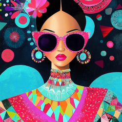 Midjourney Prompt for Vibrant Fashion Illustrations