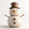 Midjourney Prompt for Charming handcrafted Wooden Christmas Figurine