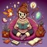 DALL-E Prompt for Magical Cartoon Character Illustrations