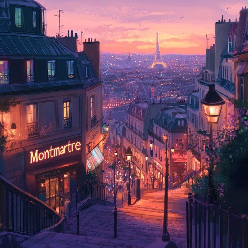 Midjourney Prompt for Vibrant Cityscapes Anime Style