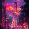 Midjourney Prompt for Vibrant Cityscapes Anime Style