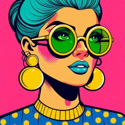 DALL-E Prompt for Stylish Pop Art Character Portraits