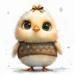 Midjourney Prompt for Adorable Winter Characters