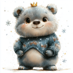 Midjourney Prompt for Adorable Winter Characters