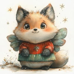 Midjourney Prompt for Adorable Winter Characters