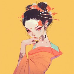 Midjourney Prompt for Vibrant Anime Beauties