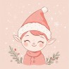 Midjourney Prompt for Pastel Christmas Cards