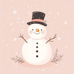 Midjourney Prompt for Pastel Christmas Cards