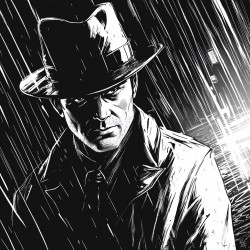 Midjourney Prompt for Striking Film Noir Illustrations