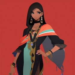 Midjourney Prompt for Fashion Illustration Art