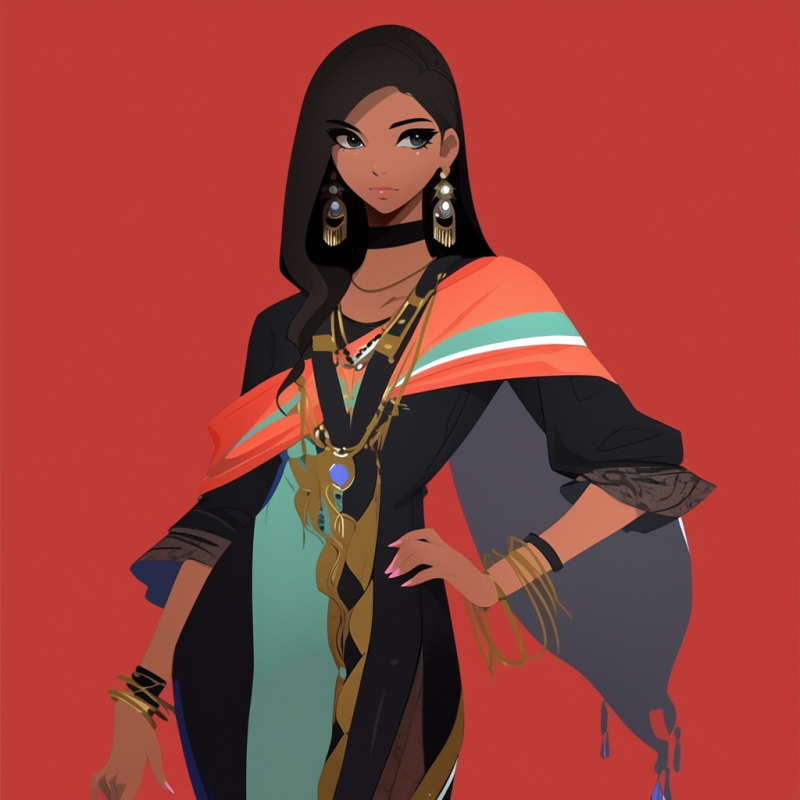 Midjourney Prompt for Fashion Illustration Art