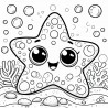 Midjourney Prompt for Underwater Cartoon Coloring Pages