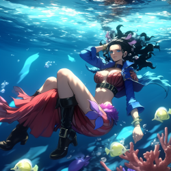 Midjourney Prompt for One Piece Mermaid Fantasy