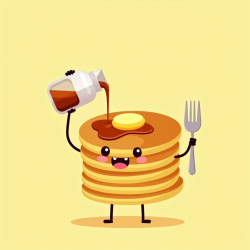 Flux Prompt for Whimsical Food Characters Illustrations