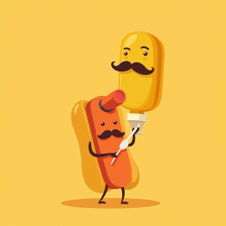 Flux Prompt for Whimsical Food Characters Illustrations