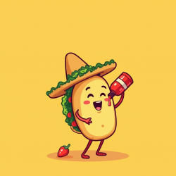 Flux Prompt for Whimsical Food Characters Illustrations