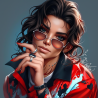 Midjourney Prompt for Stylized Fashion Portrait