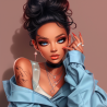 Midjourney Prompt for Stylized Fashion Portrait