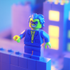 Midjourney Prompt for Comic Hero Block Lego