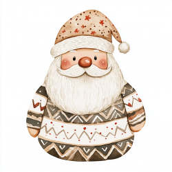 Midjourney Prompt for Cute Boho Christmas Vector Illustrations