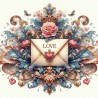 DALL-E Prompt for Rococo Valentines Day Watercolor Clipart