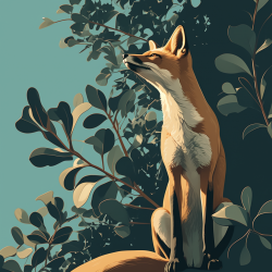 Midjourney Prompt for Retro Animal Illustration