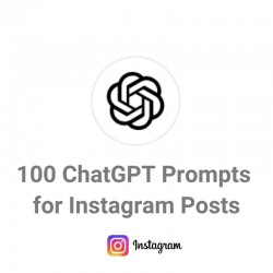 100 Instagram Posts ChatGPT...