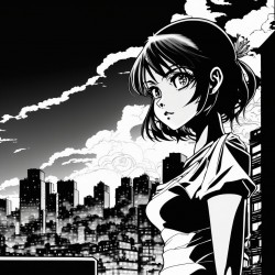 Black and White Japanese Manga