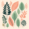 Organic Texture Illustrations in Soft Colors