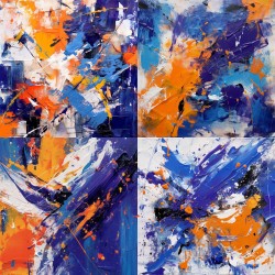 Expressive Acrylic Abstract Art