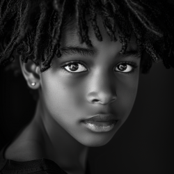 Hyper-Realistic B&W Eye Portraits