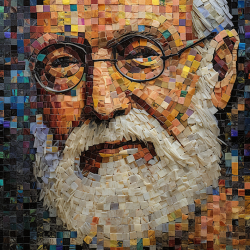 Colored Tile Mosaic Art