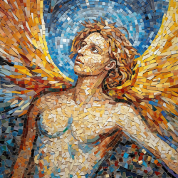 Colored Tile Mosaic Art