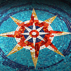 Colored Tile Mosaic Art