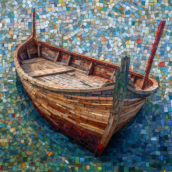 Colored Tile Mosaic Art