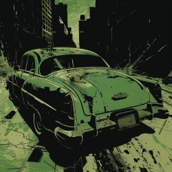 Green-Themed Noir Comics