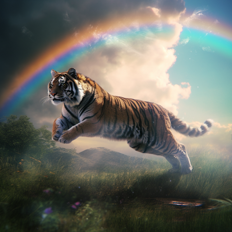 Rainbow Fantasy World Art