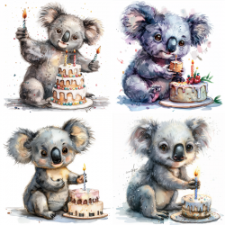 Baby Animal Birthday Cake Art